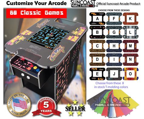 Classic Cocktail Arcade Machine With 60 Games