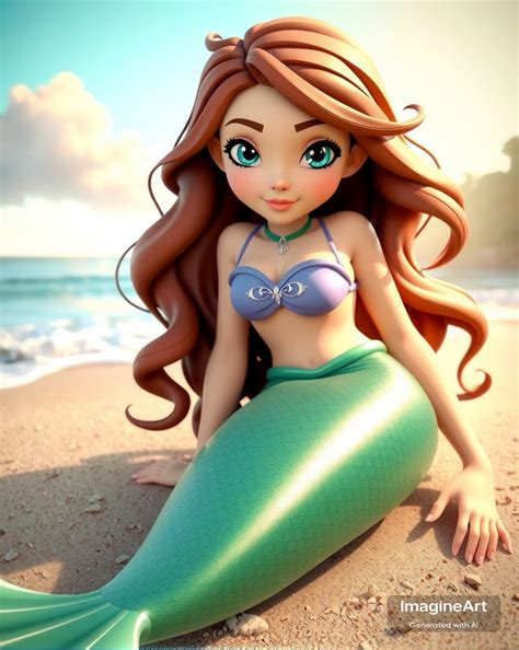 Mermaid Sofia in green 5 by Spikeomeo on DeviantArt