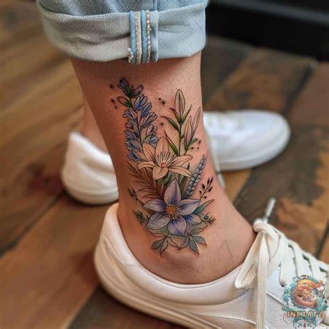 water lily birth flower tattoo orangetattooshopcom