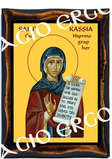Saint Kassia Saint Kassiani the Hymnographer Greek Orthodox - Etsy