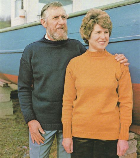 Traditional Guernsey Sweater Knitting Pattern PDF Womens, Mens, Boys