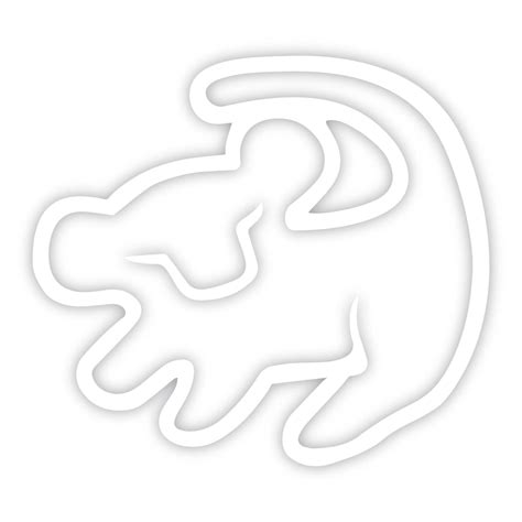Simba Symbol Lion King Disney Decal Sticker Car Truck Window