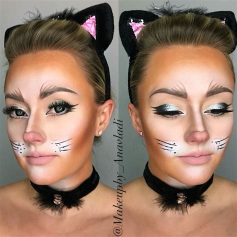 Catmakeup Kitty | Cat halloween makeup, Bunny halloween makeup ...