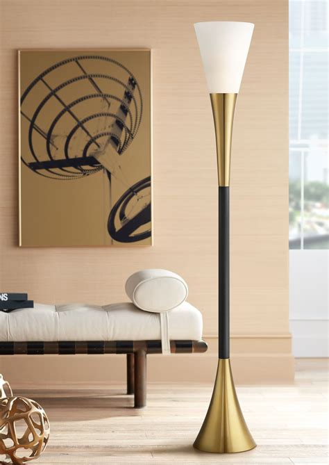 Possini Euro Design Piazza Modern Torchiere Floor Lamp 72 1/2" Tall
