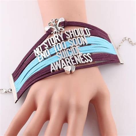 Epilepsy Bracelet, Epilepsy Awareness, Purple Ribbon, Epilepsy Gift ...