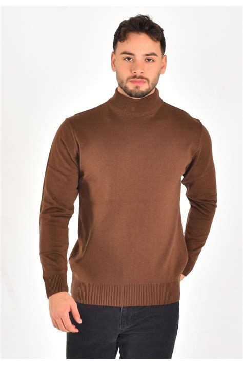 MİWAN COLLECTİON Yarım Balıkçı Toprak Slim Fit Erkek Triko Kazak Fiyatı