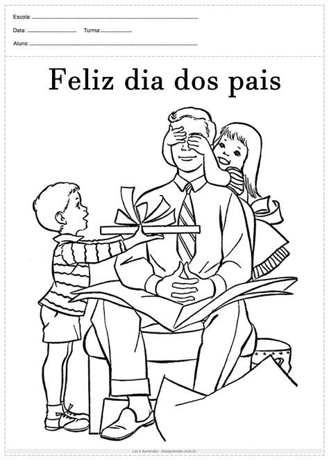 Desenhos Para Colorir Dia Dos Pais