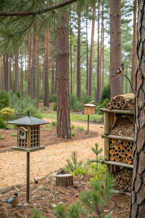 inspiring pine forest garden photo ideas