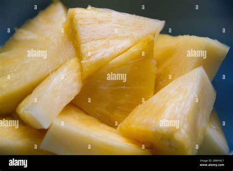 Organic pineapple pieces Stock Photo - Alamy