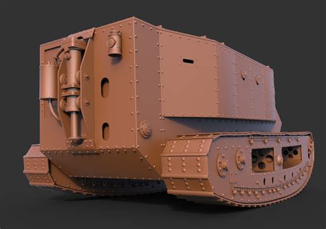 3D tank little willie - TurboSquid 1675336