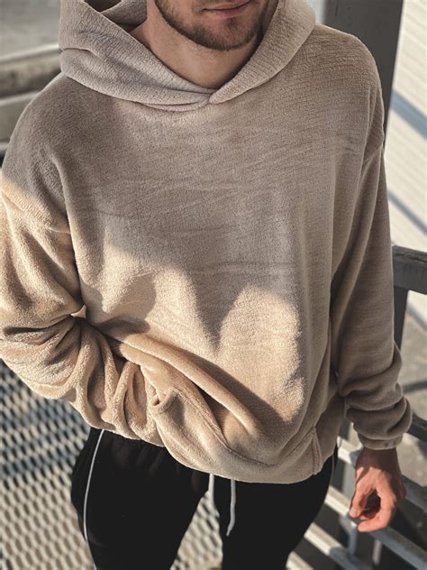 Худи мужское с капюшоном beige GRUF | Цена, фото, описание — Branded.com.ua