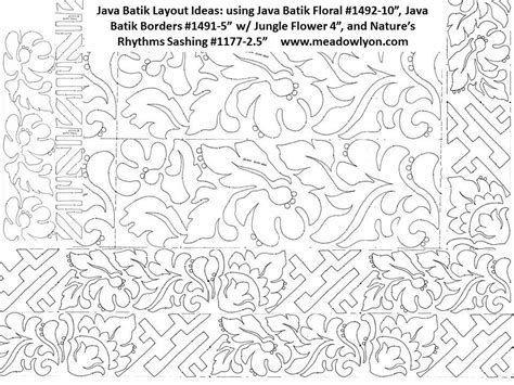 Java Batik Border 5″ Border Pattern 5″ Edge-to-Edge – MeadowLyon Designs