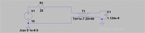 (LTSpice) Simulating a ideal transmission line - Electrical Engineering ...