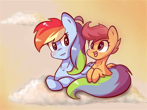 [MLP:FIM]- RainbowDash and Scootaloo by Von-Seay on DeviantArt