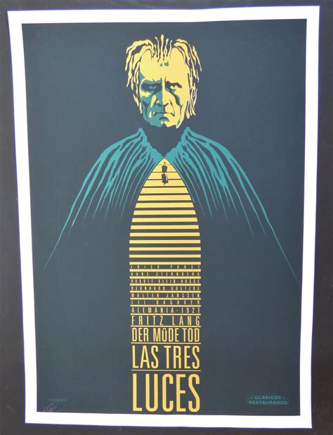 DESTINY / Signed Cuban Screenprint Tribute Poster for 1921 GERMAN Movie