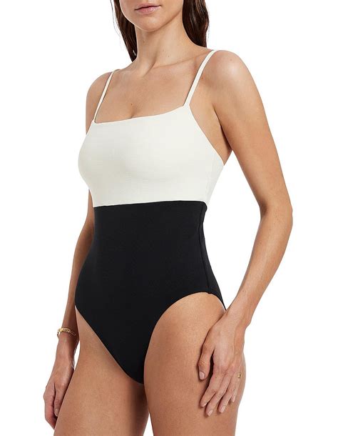 Jets Versa Rib Minimal Tank One Piece Swimsuit | David Jones