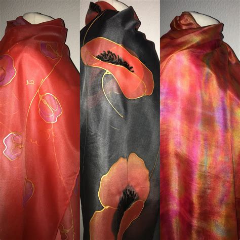Hand Painted Silk by Designer Silk Artist