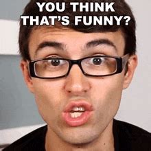 funny huh rand ridley gif    funny huh