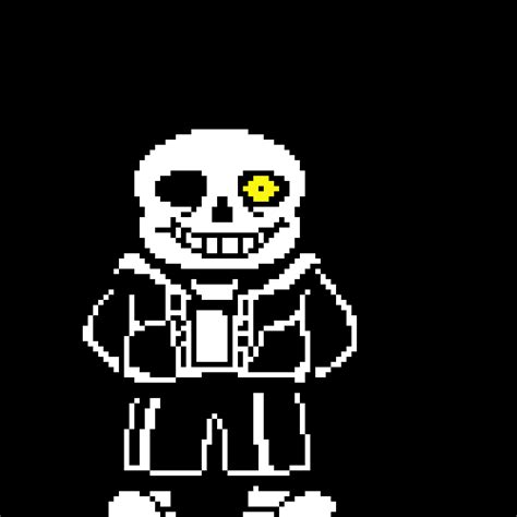 Pixilart - sans glowing eye by BabyStomper300