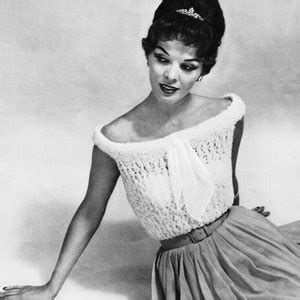 1950s Sexy off the Shoulder Top Knit Pattern PDF 0851 - Etsy