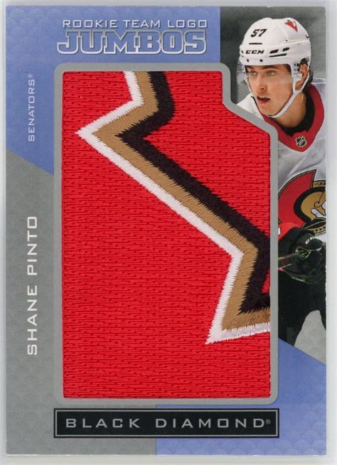 2021-22 Shane Pinto UD Black Diamond Jumbo Patch Rookie Card | Froggers ...