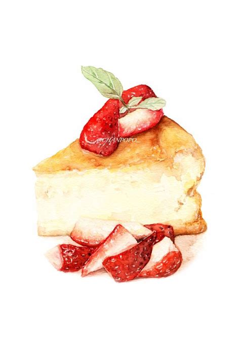 Pin by Knlfn on Sweets illustrations | Food art painting, Dessert ...