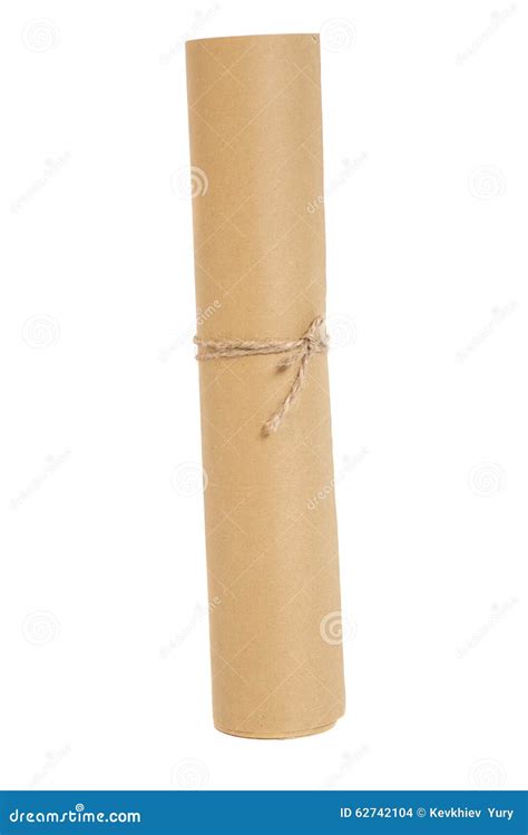 Altes gerolltes Papier stockfoto. Bild von alter, farbe - 62742104