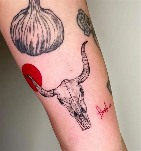 79 Bull Skull Tattoo Designs To Show Your Inner Strength