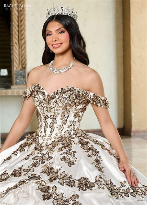 Off Shoulder Ruffled Quinceanera Dress by Rachel Allan RQ5001 – ABC Fashion