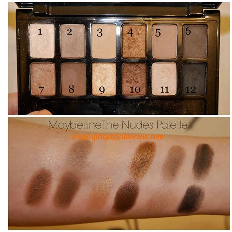 Maybelline The Nudes Palette Review + Swatches • GirlGetGlamorous