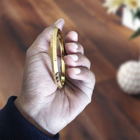 Golden Colored Punjabi Kada - Punjabi Kada