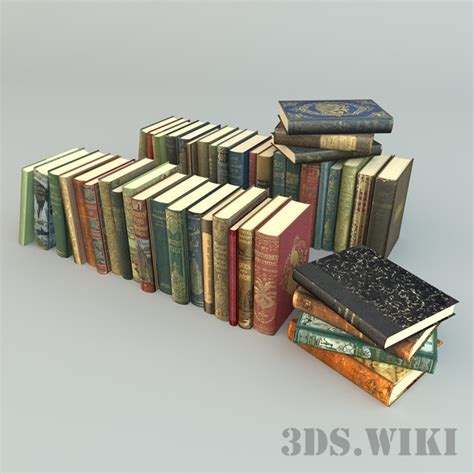 Старые книги - Скачать 3D-модель (647) | zeelproject.com