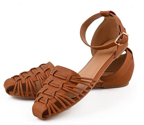Closed Toe Leather Sandals - CraftySandals.com