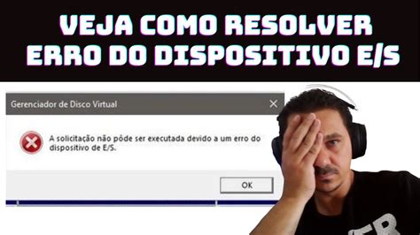 Erro De Dispositivo E/s - ERRO DO DISPOSITIVO DE E/S VEJA COMO CORRIGIR. - YouTube