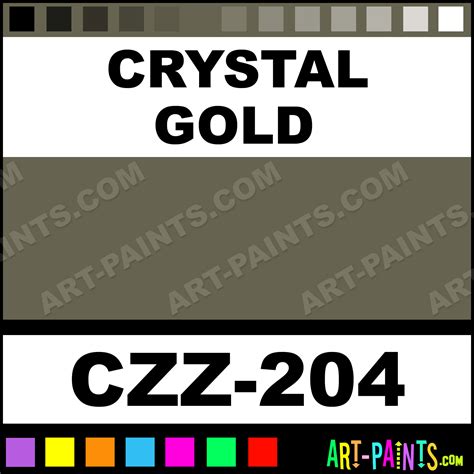 Crystal Gold Crystals Airbrush Spray Paints - CZZ-204 - Crystal Gold