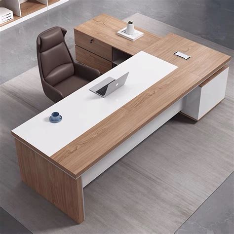 customized  shape office desk furniture mdf luxury executive table