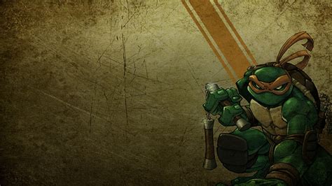 Michelangelo Teenage Mutant Ninja Turtles illustration, Tartarugas ...