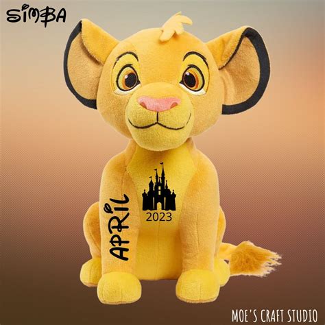 Personalized Disney Simba Plush, Birthday Gift, Birth Announcement ...