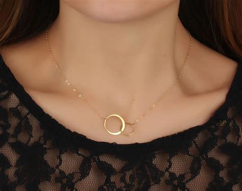 Infinity Necklace / Gold Infinity Necklace / Bridesmaid - Etsy