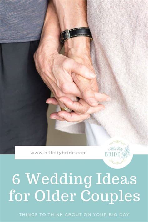 6 Perfect Wedding Ideas for Older Couples to Use on Their Big Day