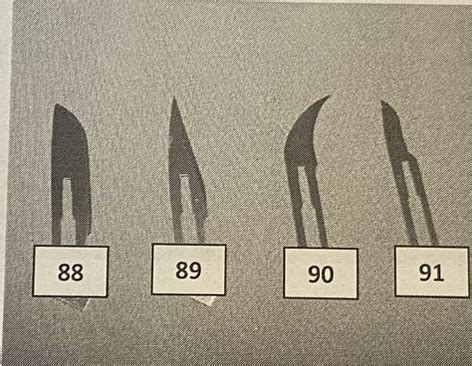 identify scalpel blades Diagram | Quizlet