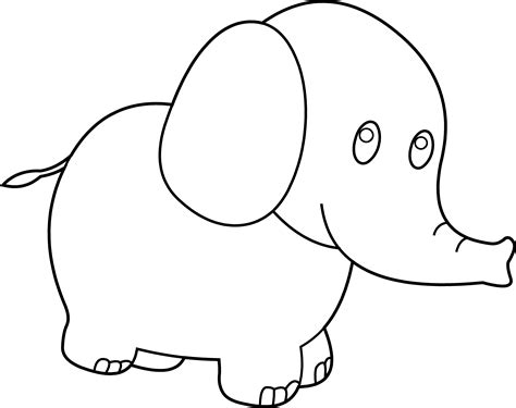 black  white elephants clipartsco