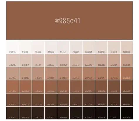 Paleta De Cores Marrom - Paleta de Cores com Marrom: +20 ideias para se inspirar