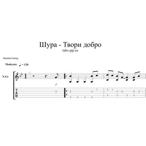 Твори добро - Шура ноты для гитары, аккорды, текст песни