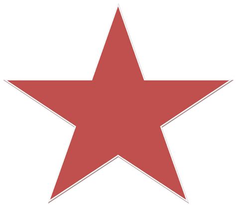Красная звезда PNG