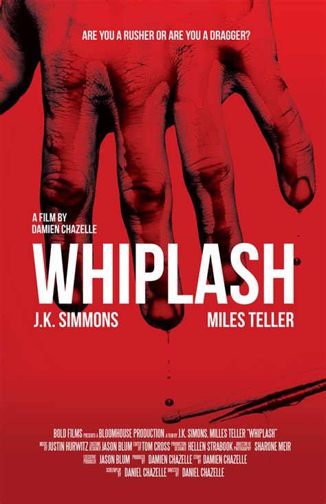 Whiplash | Best movie posters, Movie posters, Film poster design