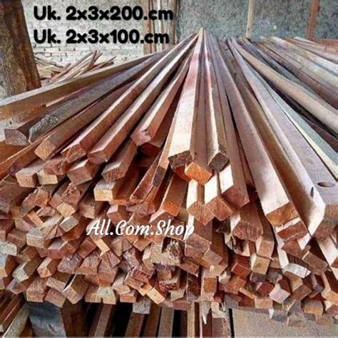 Jual Kayu Reng Uk.2x3x200.cm Balok jatilanda / kayu Pinus 2.meter Reng ...