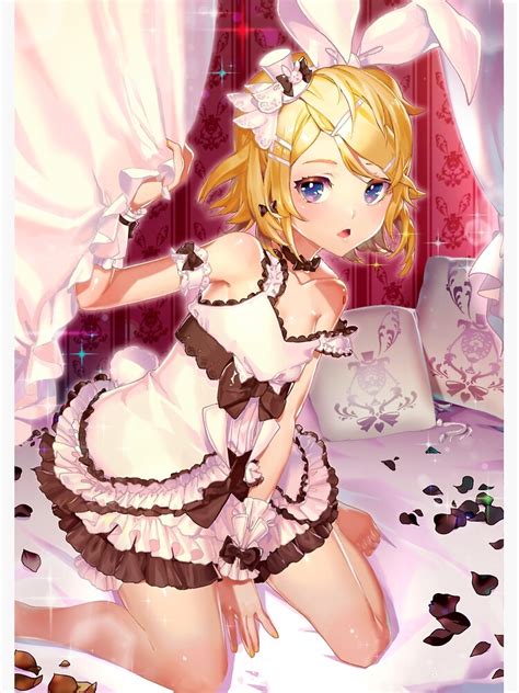 Póster «Sexy Kagamine Rin Caliente Waifu Kawaii (Vocaloid Lewd Anime