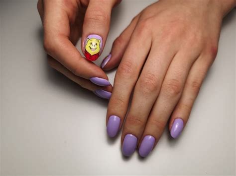 Винни пух nail маникюр | Маникюр, Гель-лак, Вино