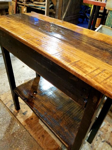 Rustic entry table